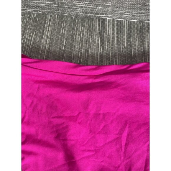 Becca Women's‎ Bikini Swim Bottom Pink High Waist Stretch Laser Cut M New - Picture 2 of 7